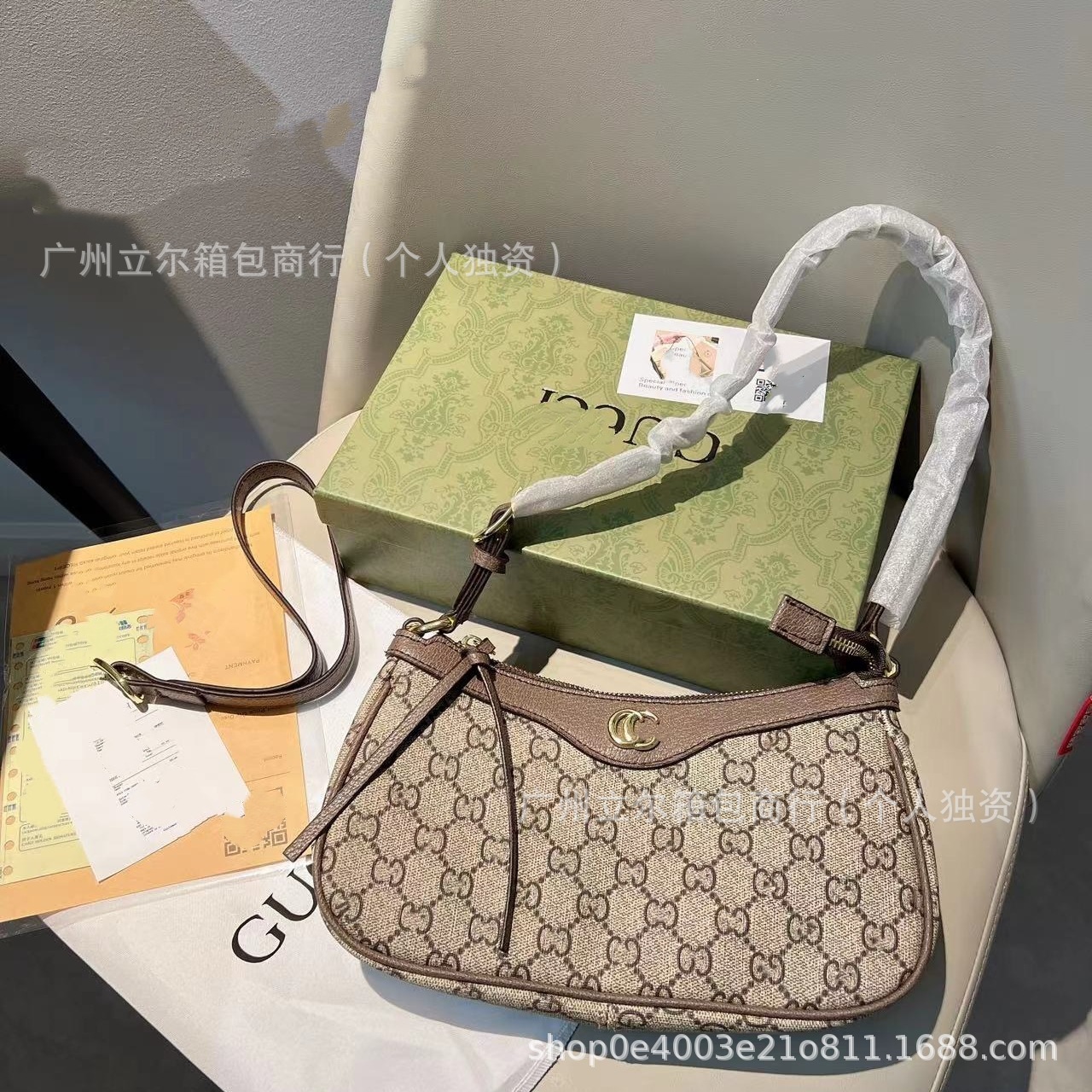 Cross-border hot-selling cool mahjong bag double g high-quality presbyopia shoulder bag 2025 new foreign trade bag women’s classy