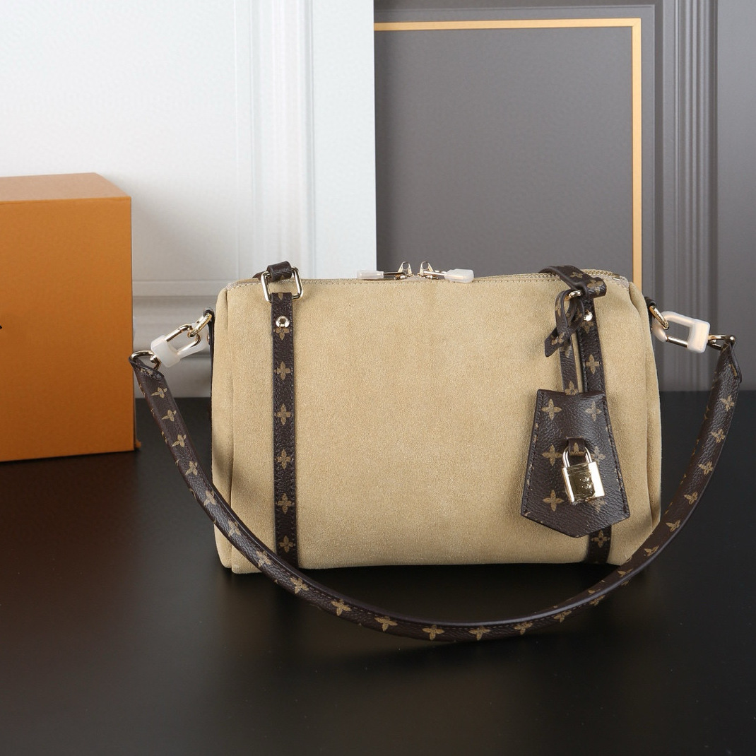 New arrival shoulder bag genuine leather load-reducing crossbody bag boston pillow bag work clothingsatchel bag large capacity bag lujia