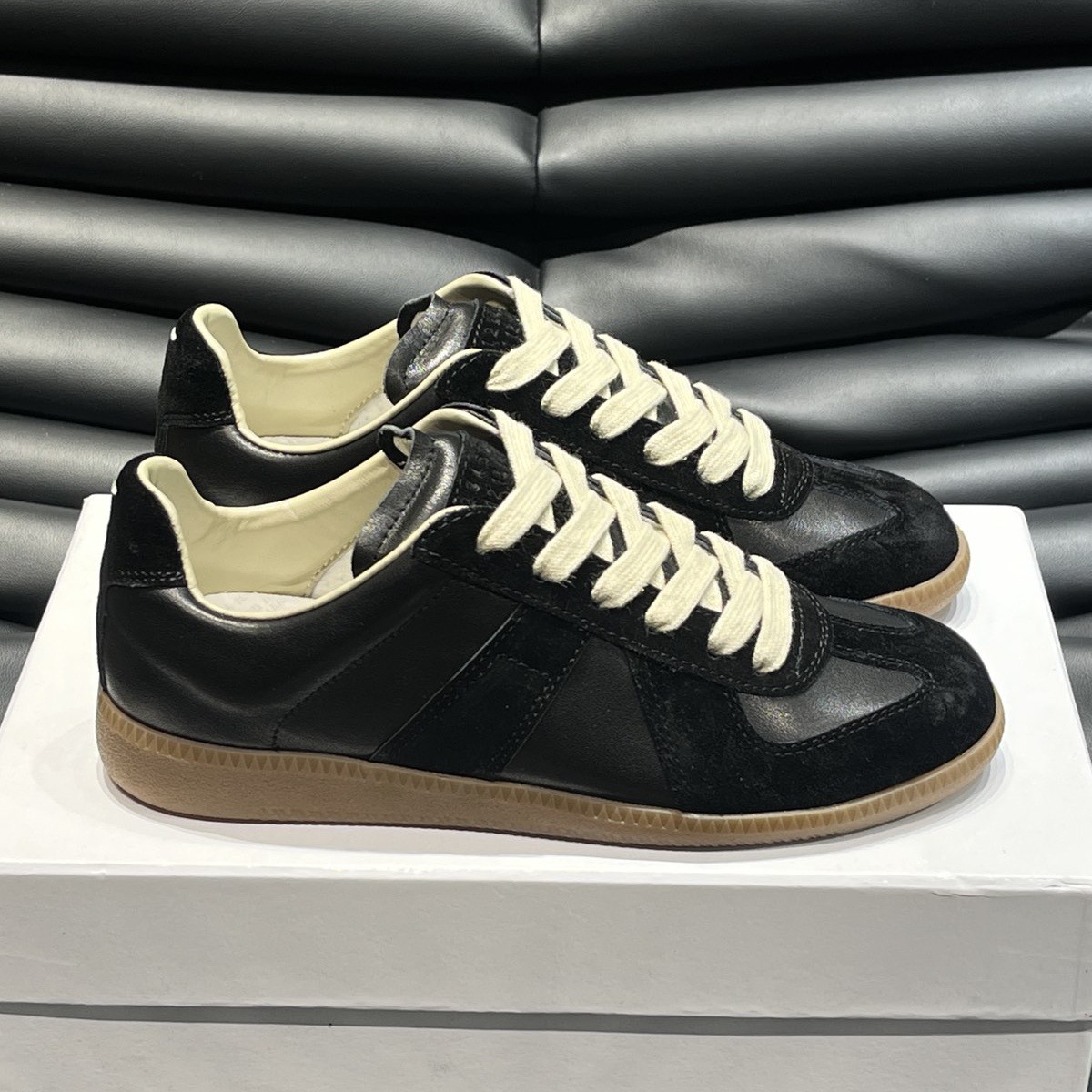 Fashion pure original mm6retro german training shoes casual sneakers white shoesflats cowhide agan shoes cross-border