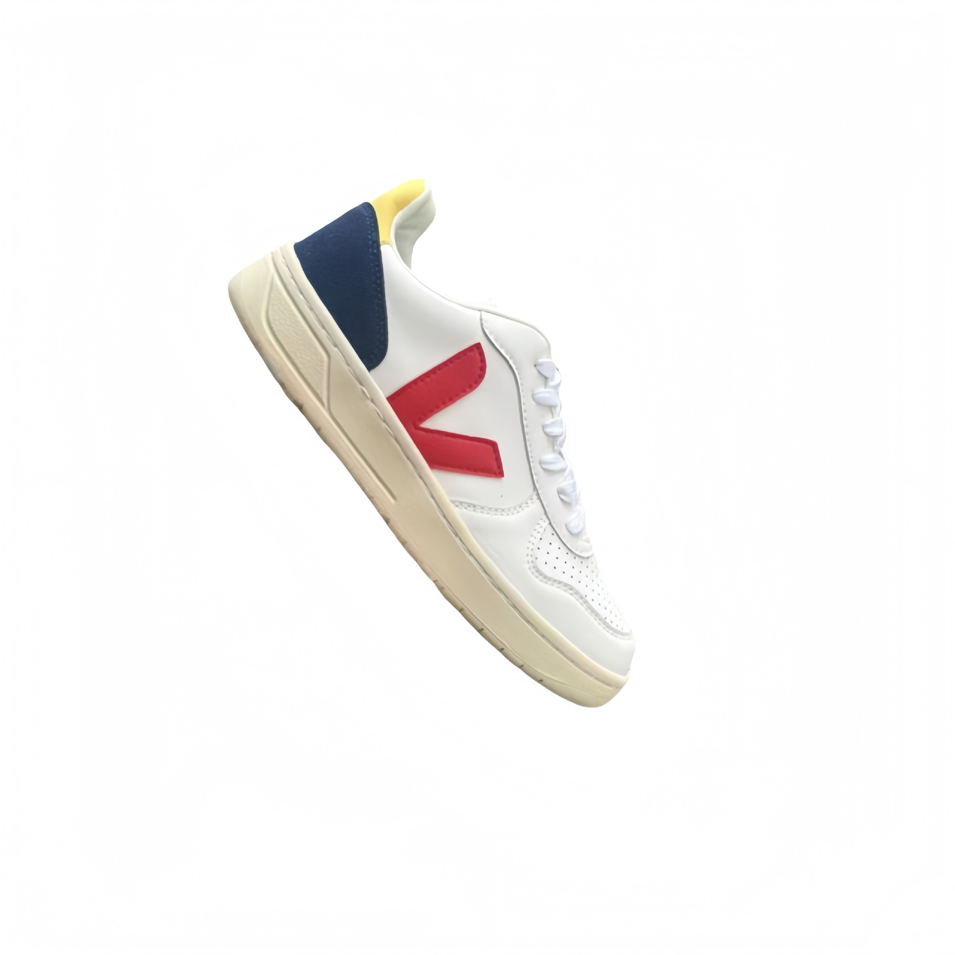 French v-logo white sneakers 2024 camp series couple’s edition canvas shoes genuine leather unisex versatile casual shoes wholesale