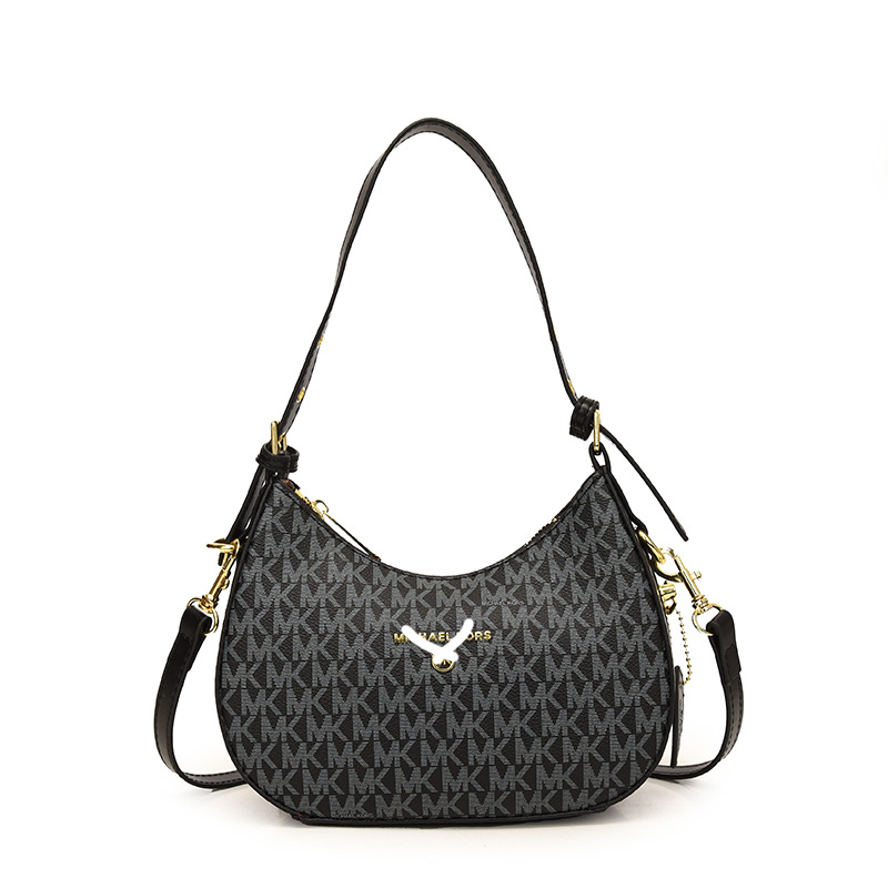 Classy crescent bag women’s 2025 new arrival popular printing shoulder underarm bag fashion niche style satchel crossbody bag