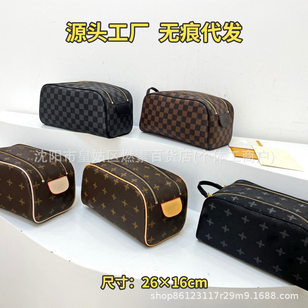 Women’s bags 2025 new collection: toiletry bags, cosmetic bags, crossbody bags, plaid leather bags, multifunctional shoulder bags, and trendy men’s crossbody bags