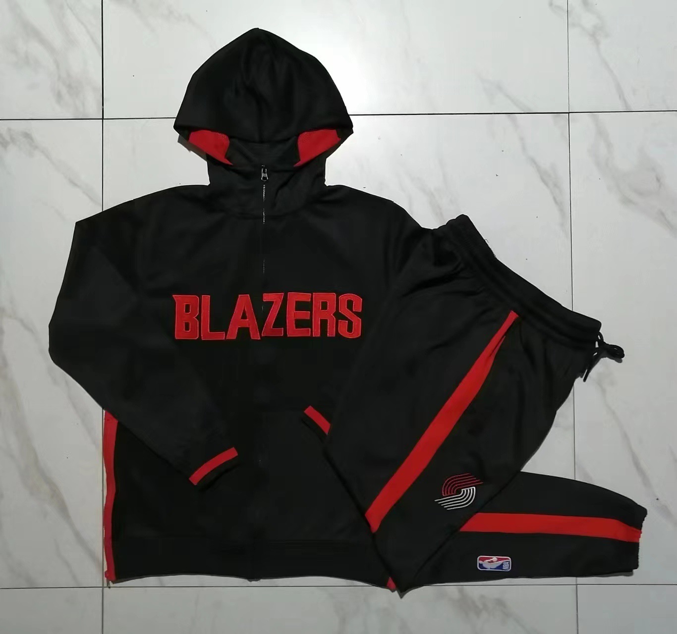 New nba 75th anniversary basketball tracksuit set – outdoor casual hooded jacket