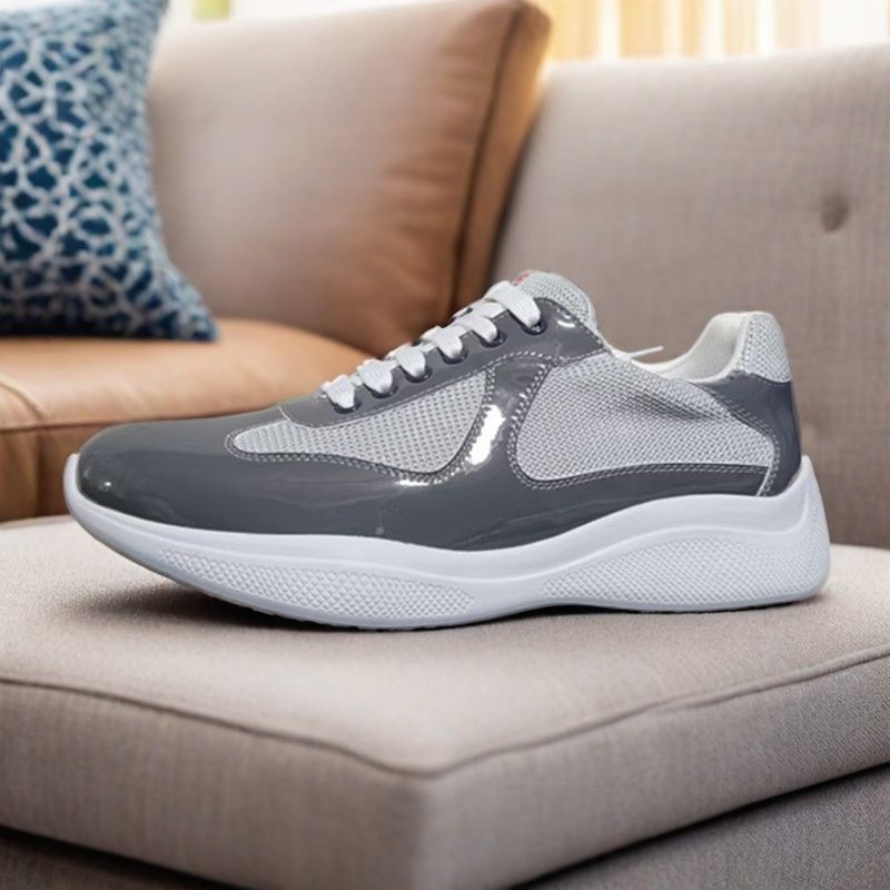 European station 2025 premium p brand couple’s fashion casual sneakers, low-top breathable white shoes, patent leather men’s shoes