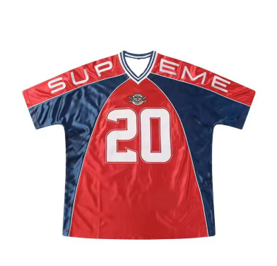 Cross-border rugby, basketball, and football jerseys – y2k european and american retro casual hip-hop sporty high street short-sleeve t-shirts