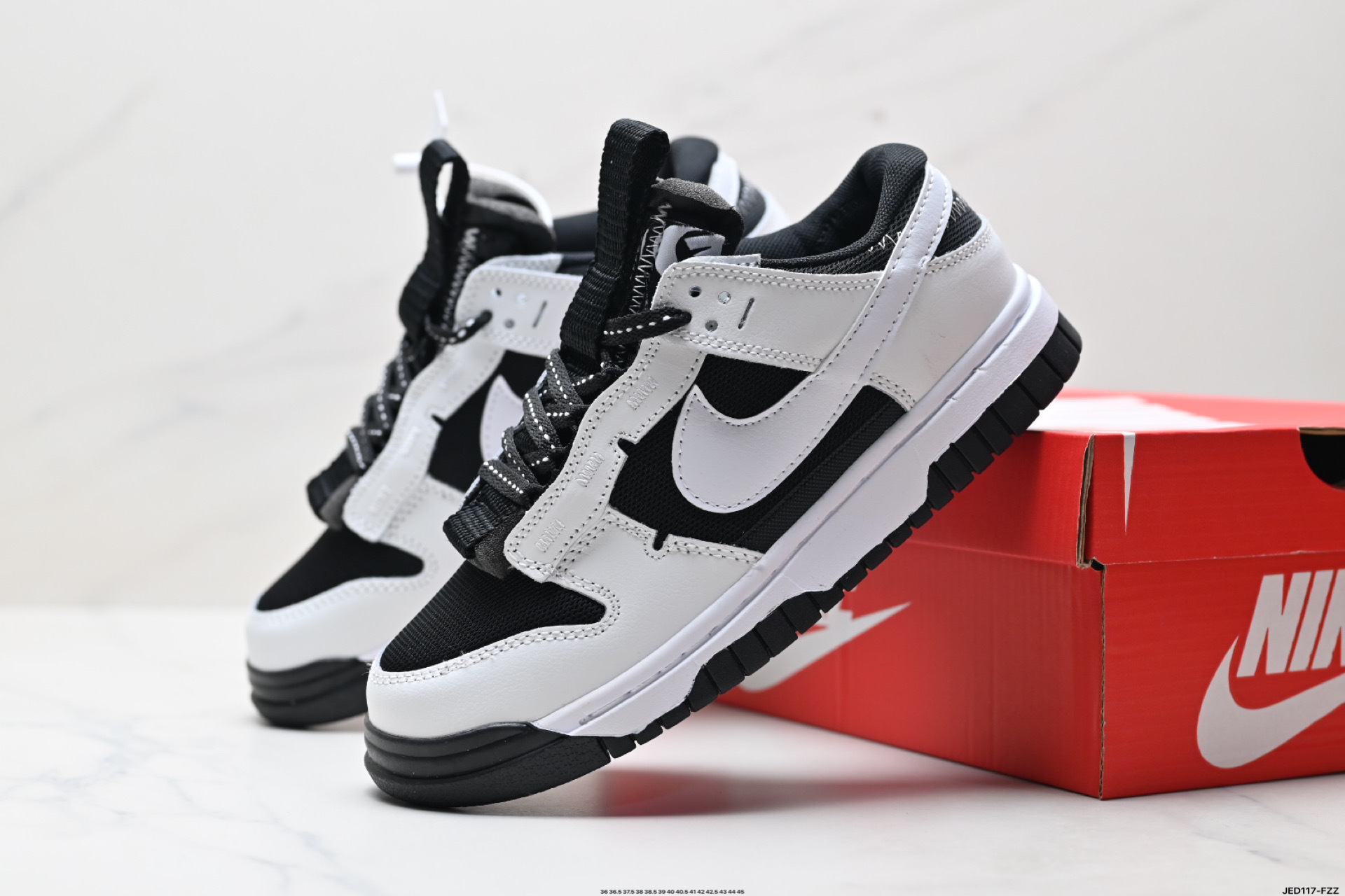 Authentic jumbo sneakers – leather & mesh patchwork, low-top retro casual sneakers for men & women, lightweight & trendy