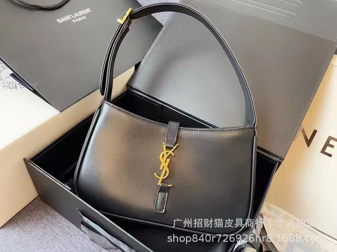 Cross-border supply 2025 new arrival yangshulin same style genuine leather women’s bag high-end texture armpit bag hobo handbag