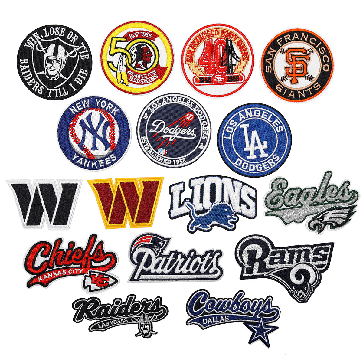 Yaxiu new arrival sports team logo baseball team logo cloth patch clothing bag packaging patch hole patch computer embroider