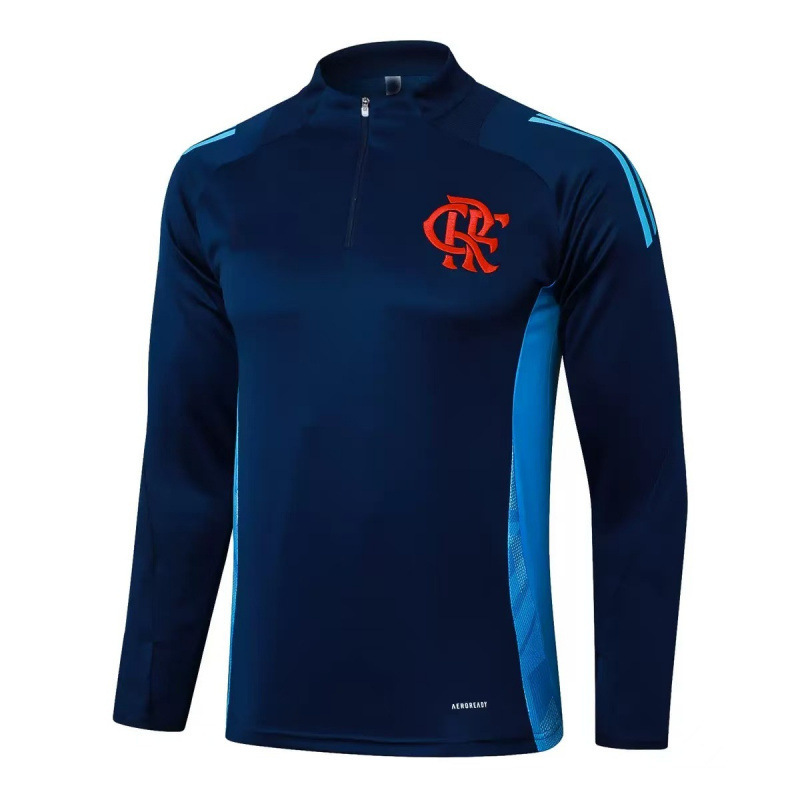 National team club hot-selling half-zip training top – adult warm-up jersey, long sleeve training sportswear