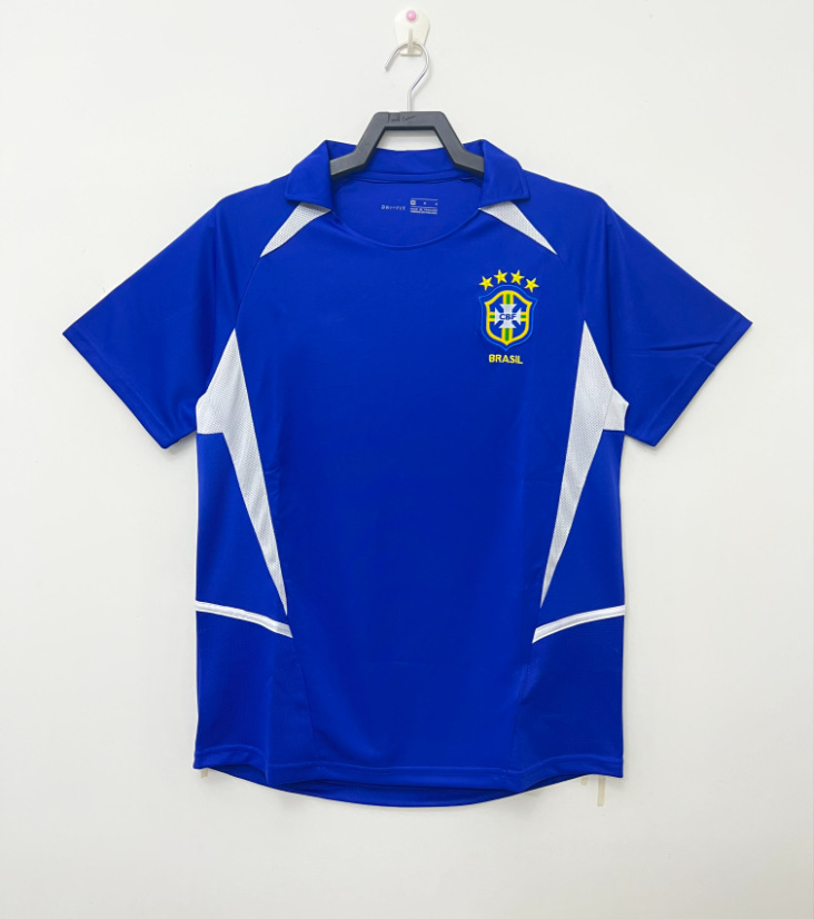 Brazilian soccer jersey national team vintage home away short sleeve long sleeve shirt cross-border american style sportswear