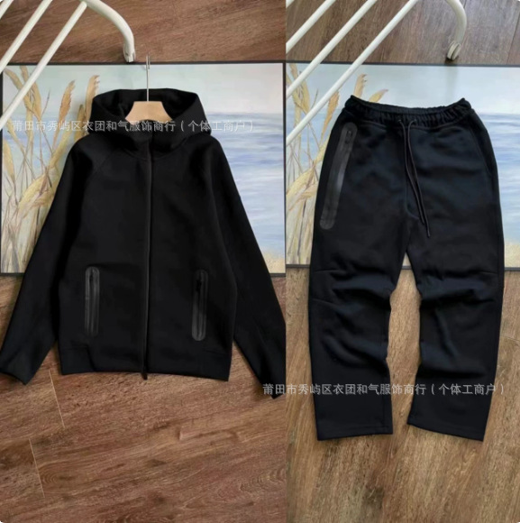 2026 spring/autumn new arrival: casual sporty air layer hooded jacket and sweatpants set (styles 454 & 461)