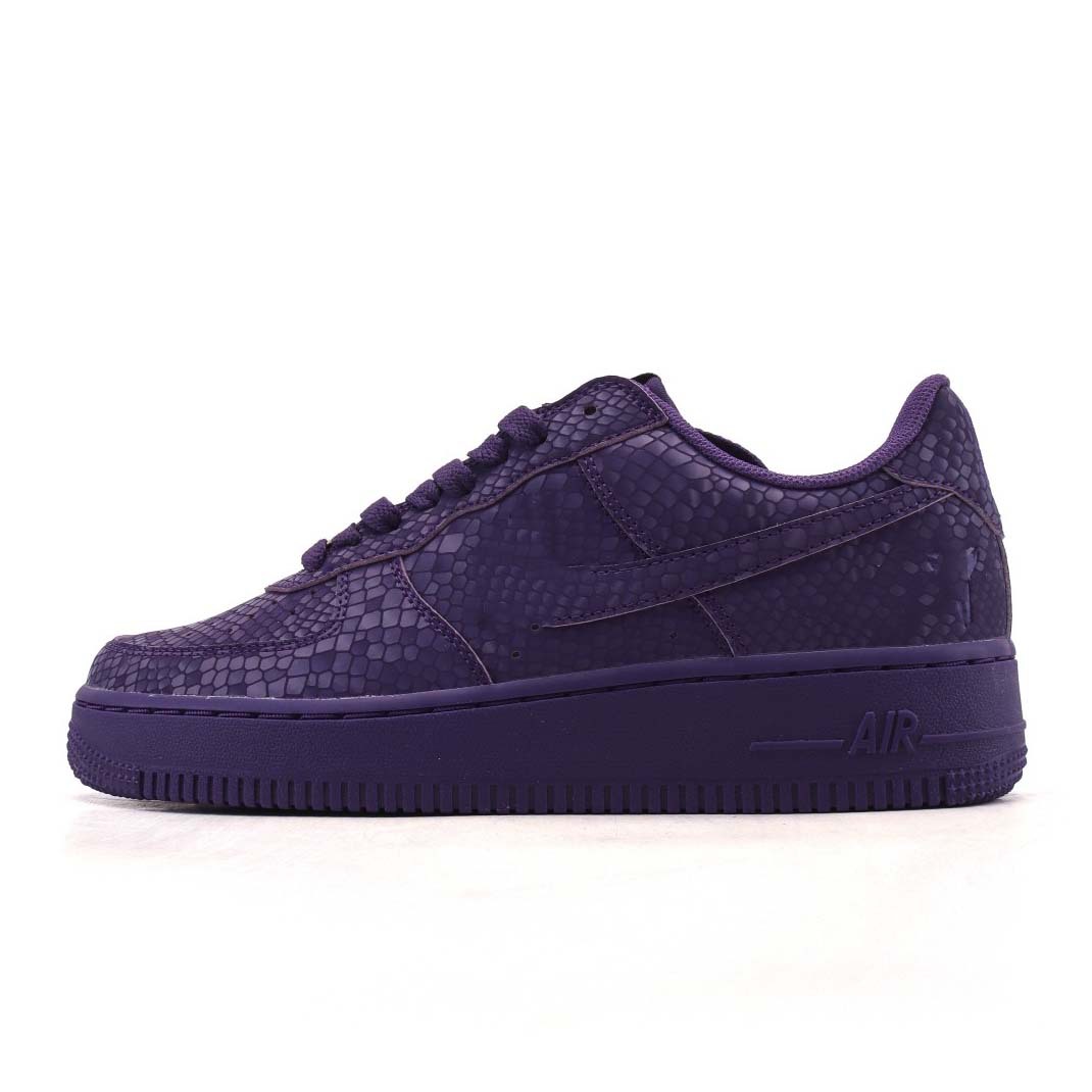 Air force kobe bryant sneakers af1 purple mamba snake pattern fashiontrendy shoes men’s and women’s thick sole height increasing sports sneakers 1