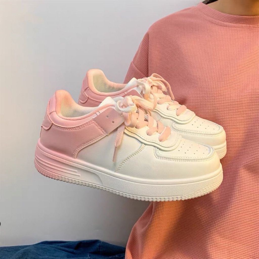Gradient white sneakers for women, new 2026 spring/autumn collection, bestselling athletic shoes, breathable, versatile canvas shoes for students