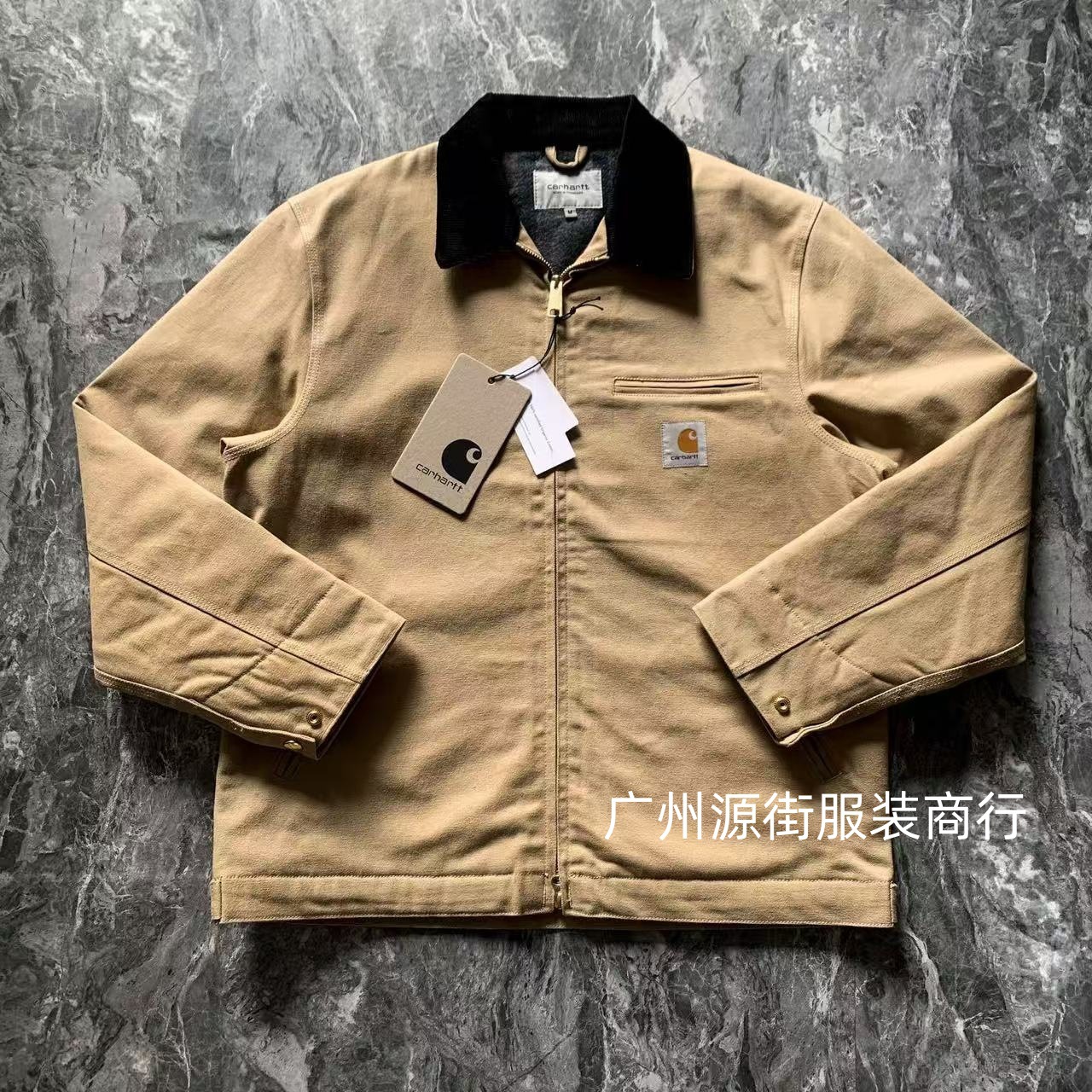 American kaha detroit workwearjacketj01outwearretro canvas heavy weight hart fall and wintermencasualtrendy