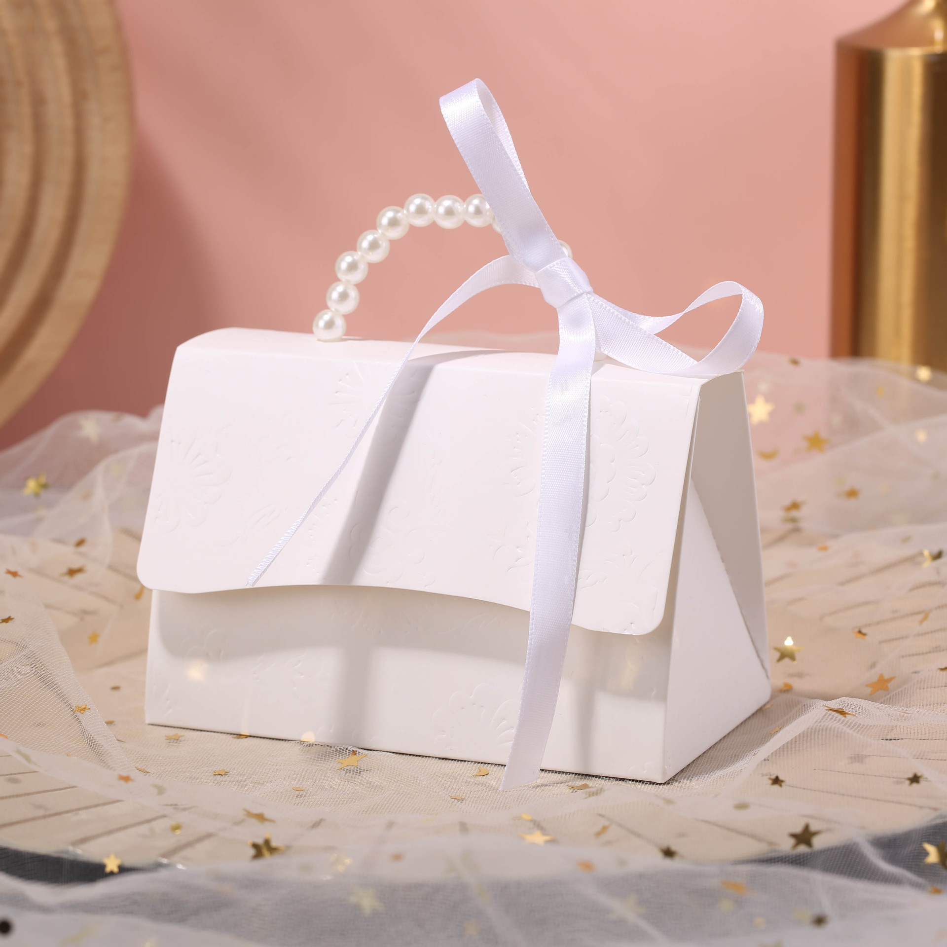 New arrivalsatchel pearl bag wedding candy box wedding souvenir gift wedding candy box wedding candy bag box small fresh wholesale