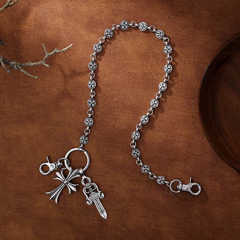 Crodor element trouser chain bag hanging chain sword ball cross waist chain lobster clasp pendant jeans chain