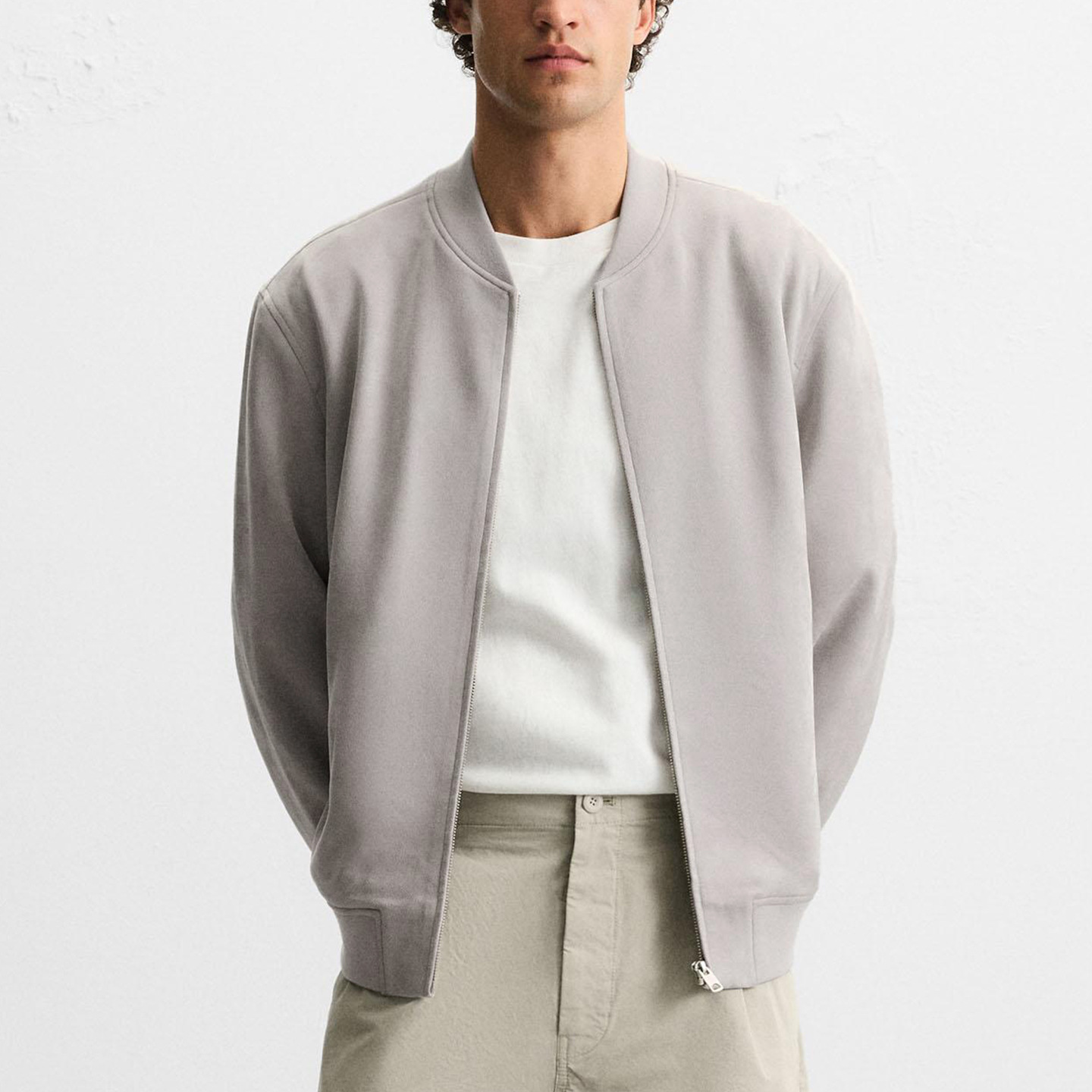 Autumn new arrivals: stylish men’s suede flight jacket 8574400 710 baseball jacket