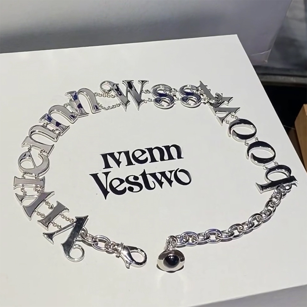 High quality queen mother large letter cut out saturn pendant chain necklace chocker bracelet