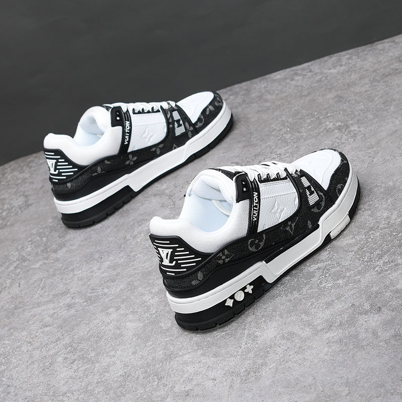 Black warrior men’s shoes – new spring/autumn trendy versatile autumn sports casual white sneakers – unisex fashion shoes 8003