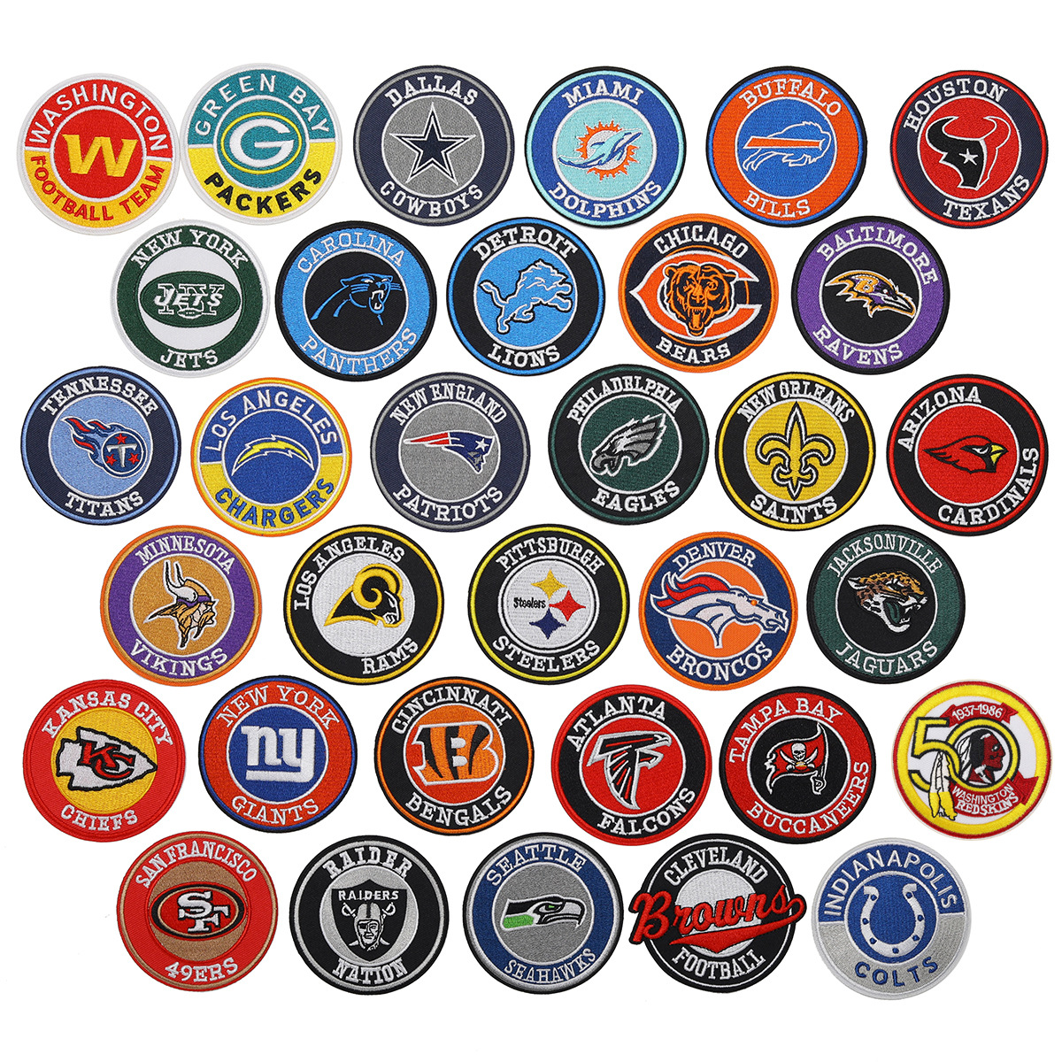 Ya xiu new arrival round badge cloth patch nfl football football league cross-border tk hot style cloth patch bag packaging decoration