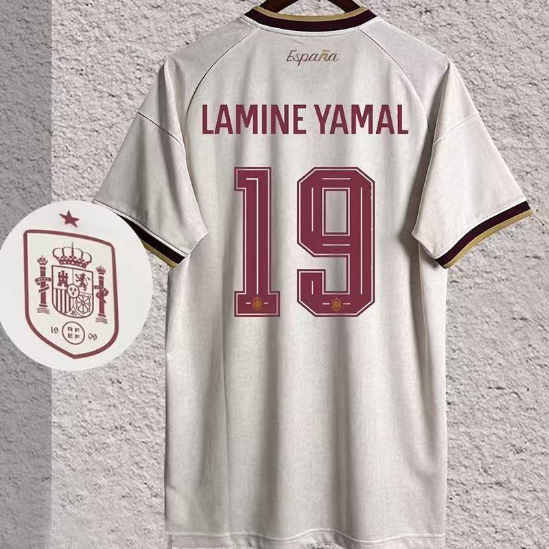 France england portugal argentina spain no. 19 yamal national team jersey football top