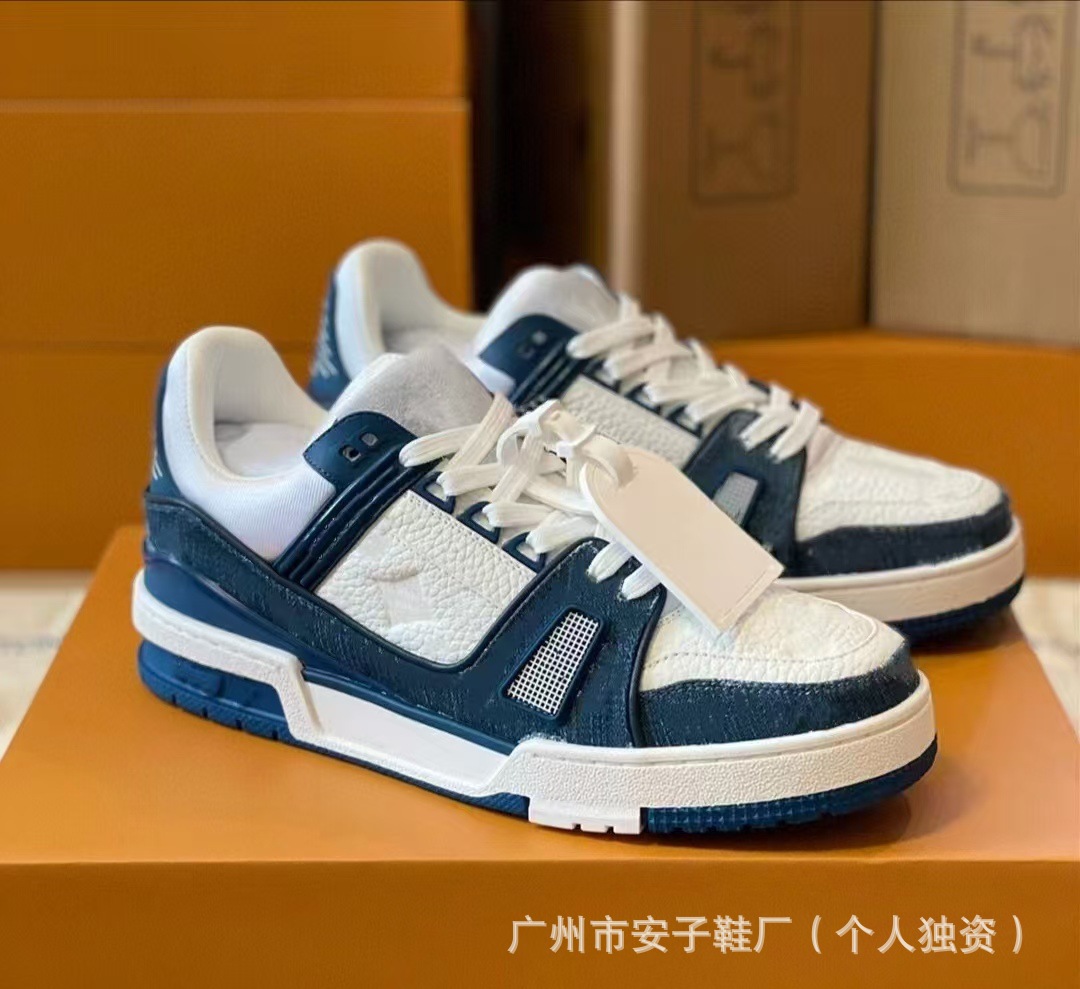 Men and women: same style white cement sports and casual shoes, lujia denim white shoes, popular red book l white cement