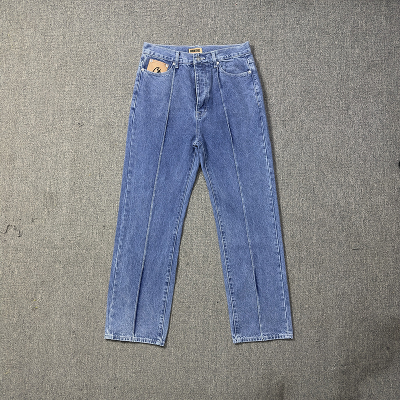 American tide devil island casualsuit high street men and women coupletrendyjeansjacketoutwear jeans