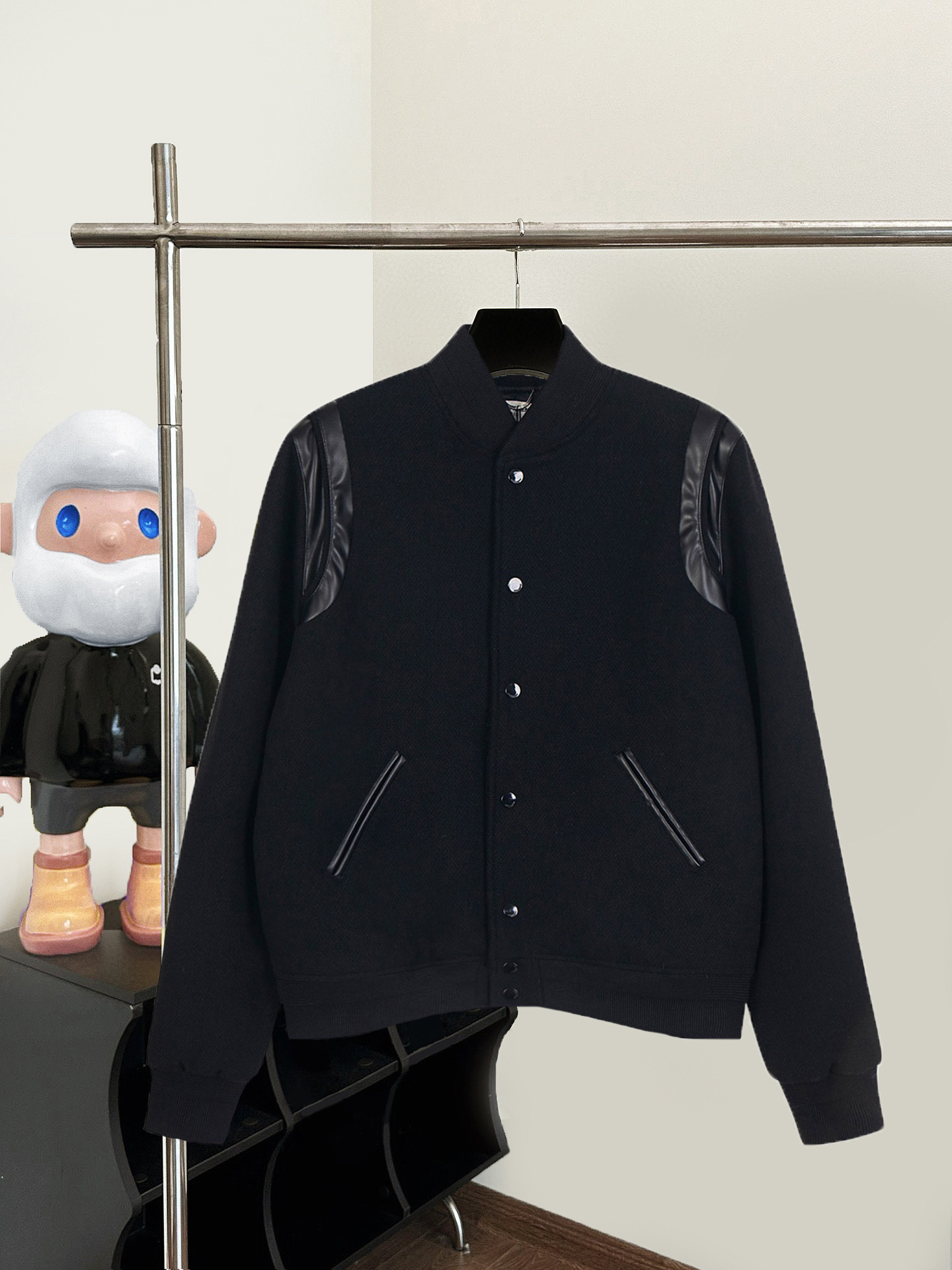 Cross-border high-cost-effective slp style sheepskin thread trendy brand y family high version men’s and women’s wool densely woven baseball uniform jacket