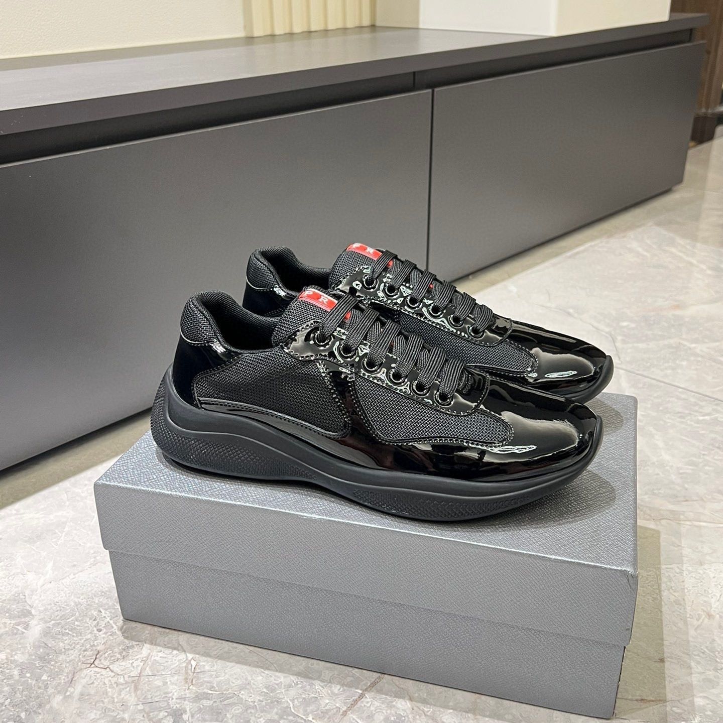 Men’s cross-border trendy brand premium leather mesh breathable skate shoes, light luxury autumn/winter casual sneakers, men’s athletic shoes 1