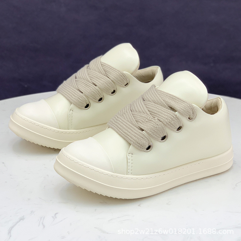 Ro infringing style bread shoes for men and women, same style milk-flavored niche stylethick solewhite shoes, height increasing fashioncasual sneakers