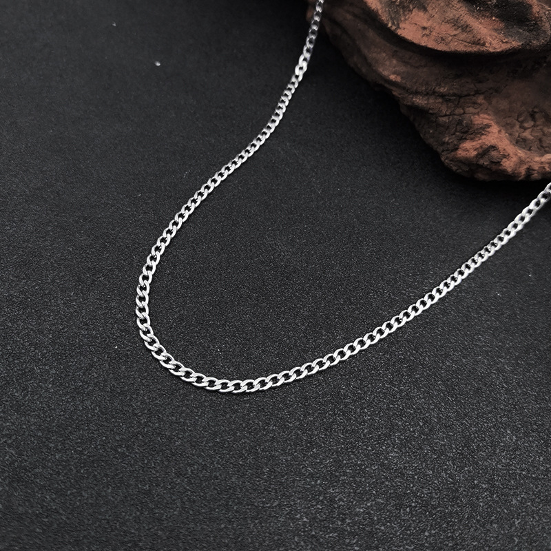 Stainless steel nk chain men’s cuban link necklace 304 titanium steel choker women’s hiphop european and american hip hop diy jewelry 1