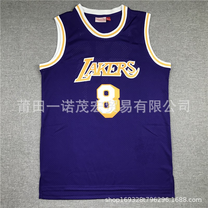 Lakers retro embroidered sports vest – basketball jersey # 8 # 24 kobe