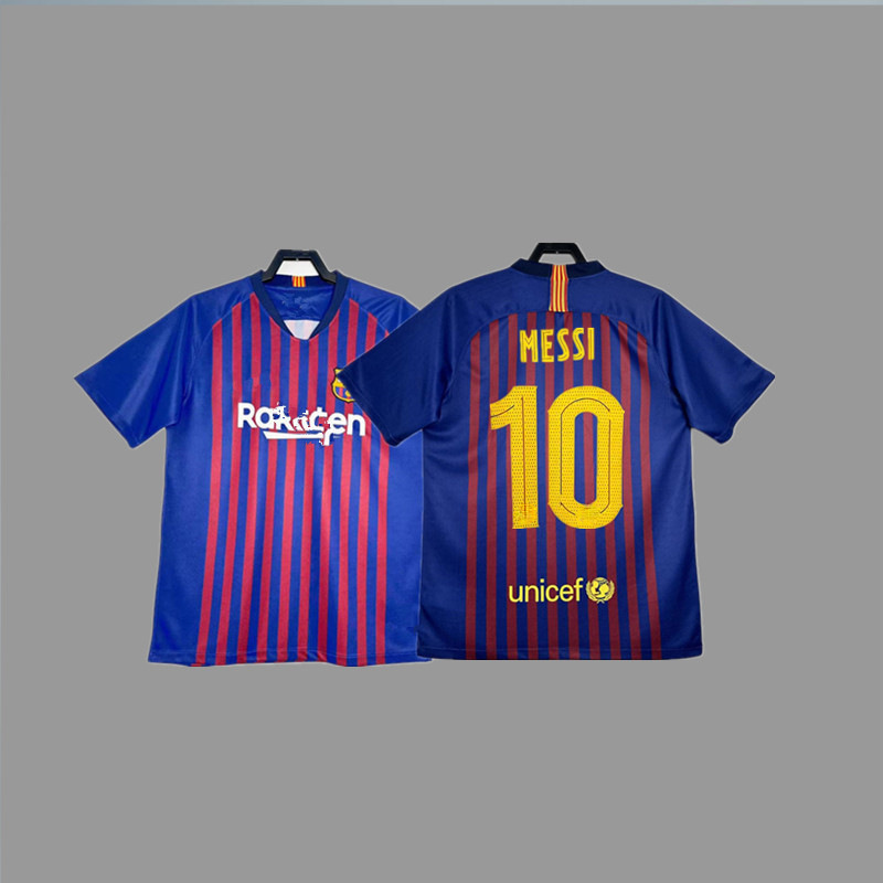 Retro football jersey barcelona classic nostalgic replica – messi, ronaldinho, xavi, vila, neymar jerseys