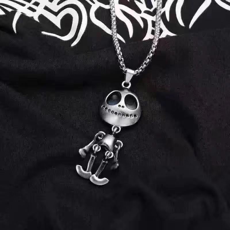 Titanium steel necklace men’s trendy versatile clavicle chain light luxury niche design high-end cuban pendant necklace accessories 1