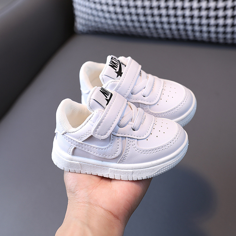 2022 spring/autumn korean style kids’ sneakers, athletic shoes, baby walking shoes for boys and girls, infant shoes, boys’ white sneakers