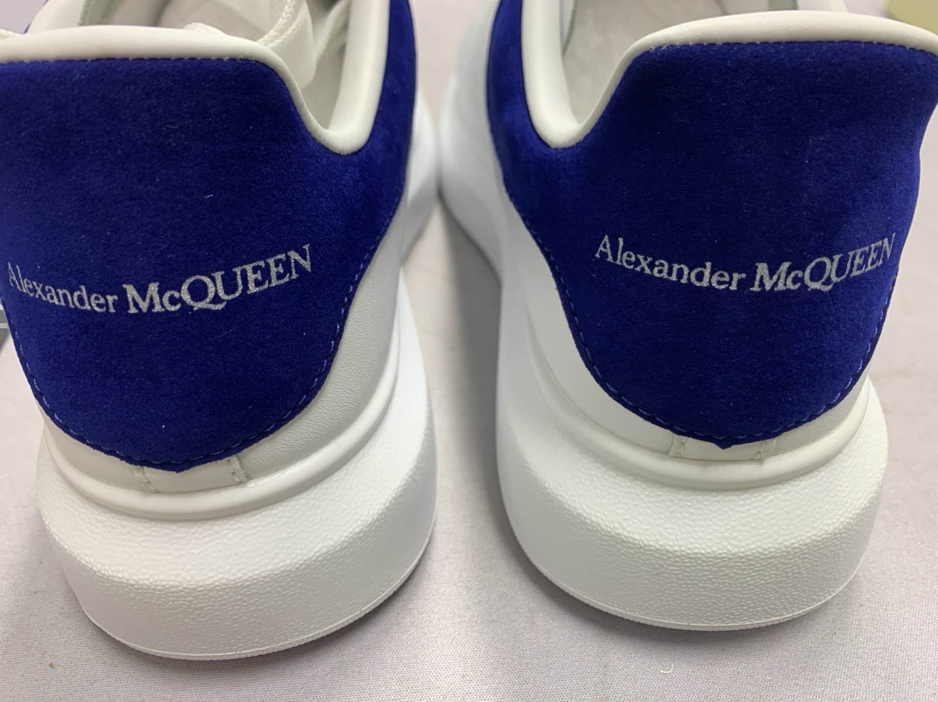 Mcqueen white leather sneakers – versatile platform shoes for men and women – chunky sole, 5cm height increase – cross-border bestseller 6