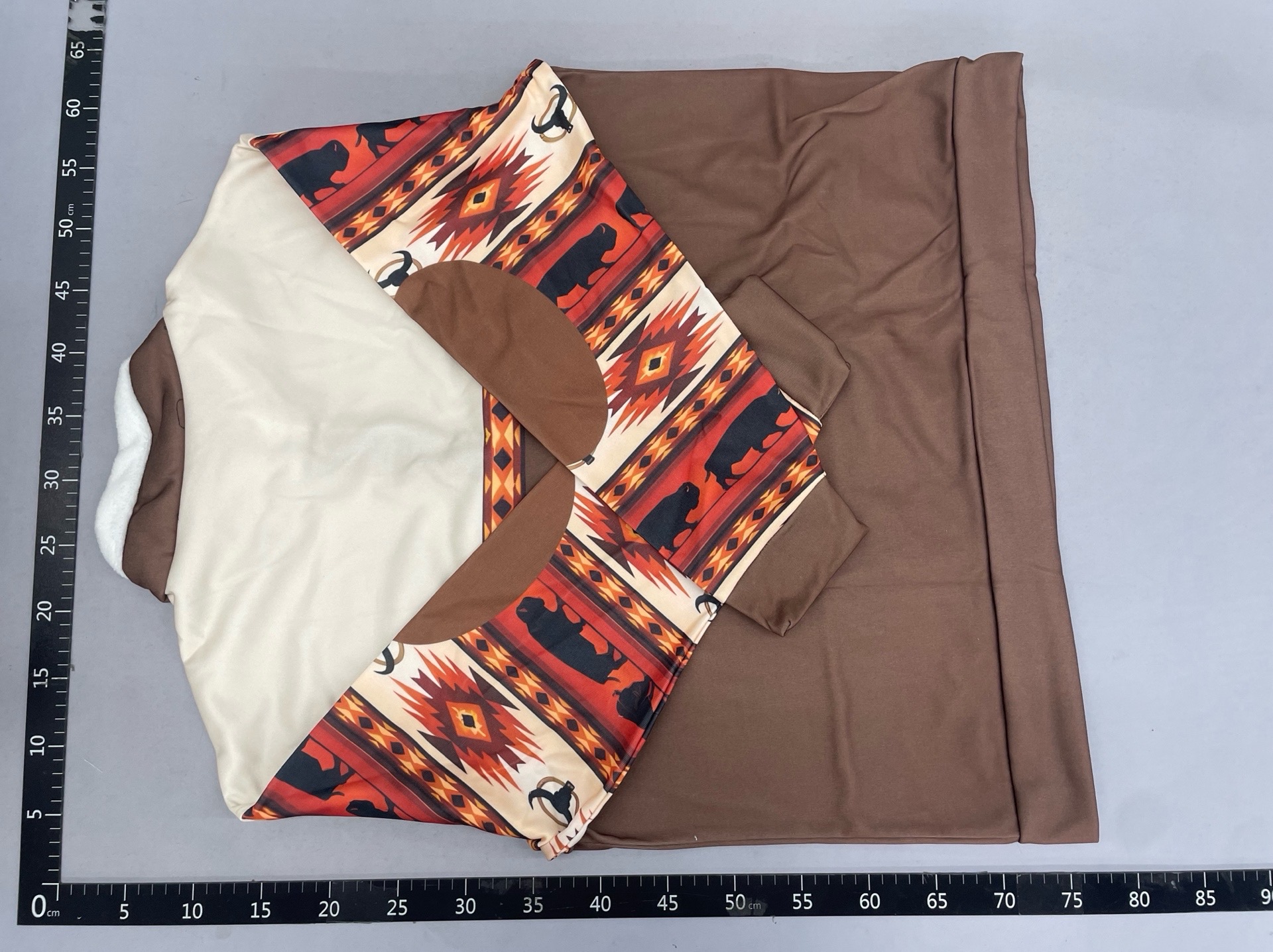 Amazon spring/autumn new men’s long-sleeve half-zip printed casual fashion european and american trendy jacket 3
