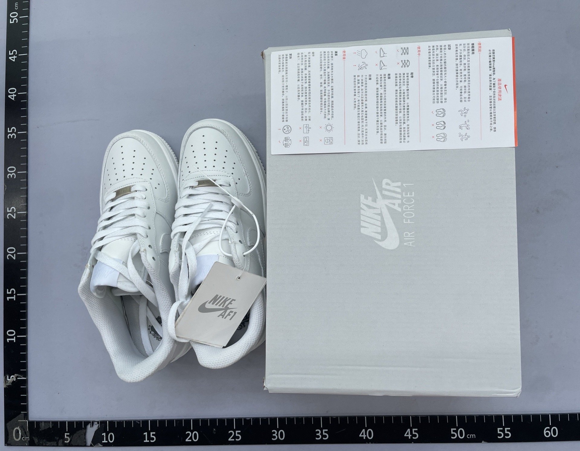 【long-term special】af1 pure white, full grain leather insole with glue, simple and stylish white sneakers 9
