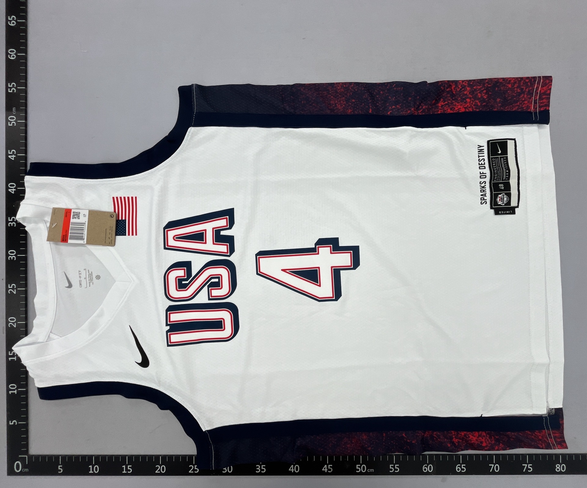 White 4 black and red stroke white jersey 1210053-303ft 3