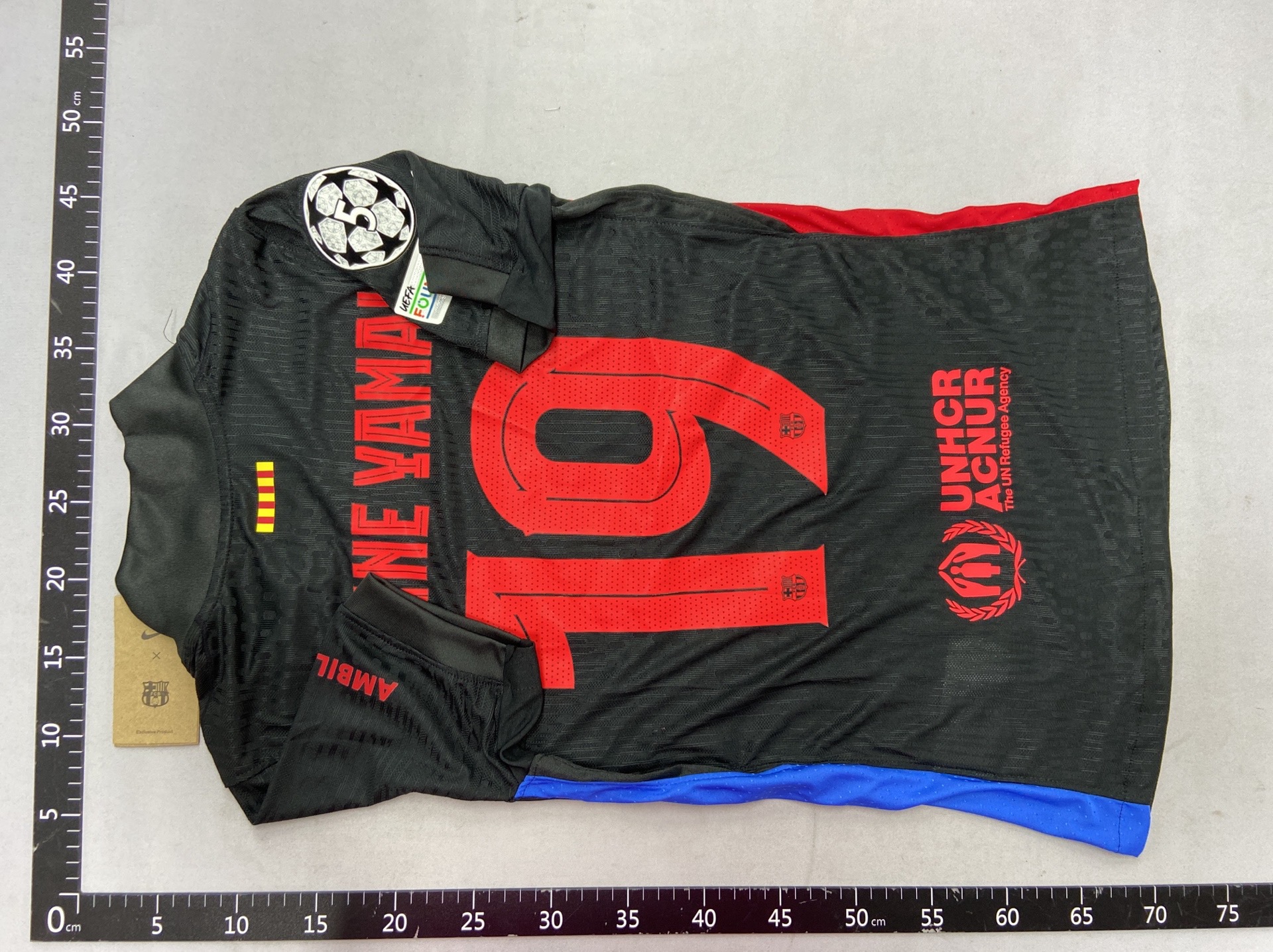 2425 barcelona player version jersey no. 19 yamal no. 10 messi no. 9 lewandowski adult slim fit single top 3