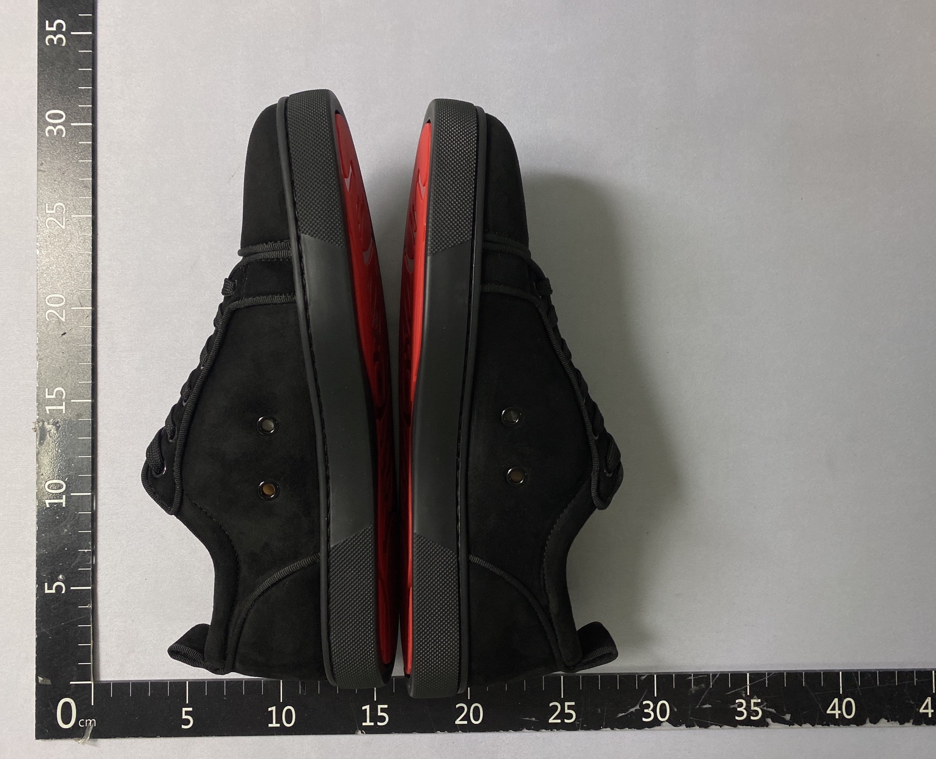 European station acl red sole shoes men’s new cl men’s shoes suede low-top red sole sneakers trendy casual red sole shoes 6