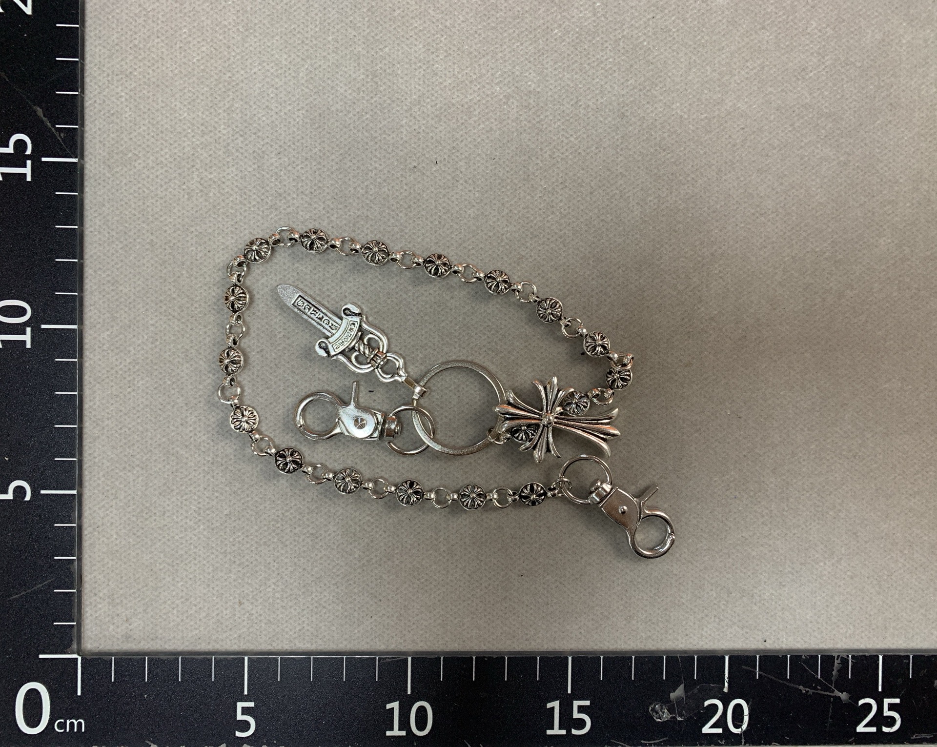 Crodor element trouser chain bag hanging chain sword ball cross waist chain lobster clasp pendant jeans chain 3