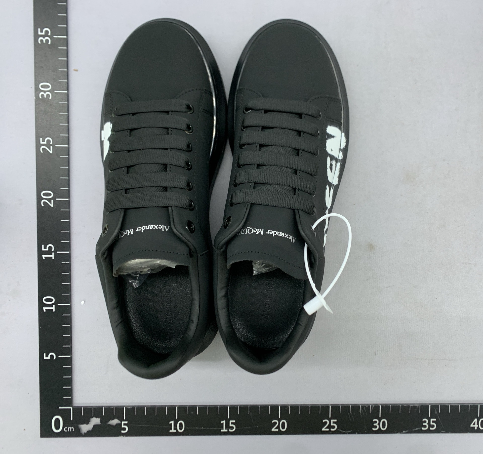 Markkun graffiti correct letter first layer cowhide increased easiest for matchk-stylecasualcouple sports white shoes 6