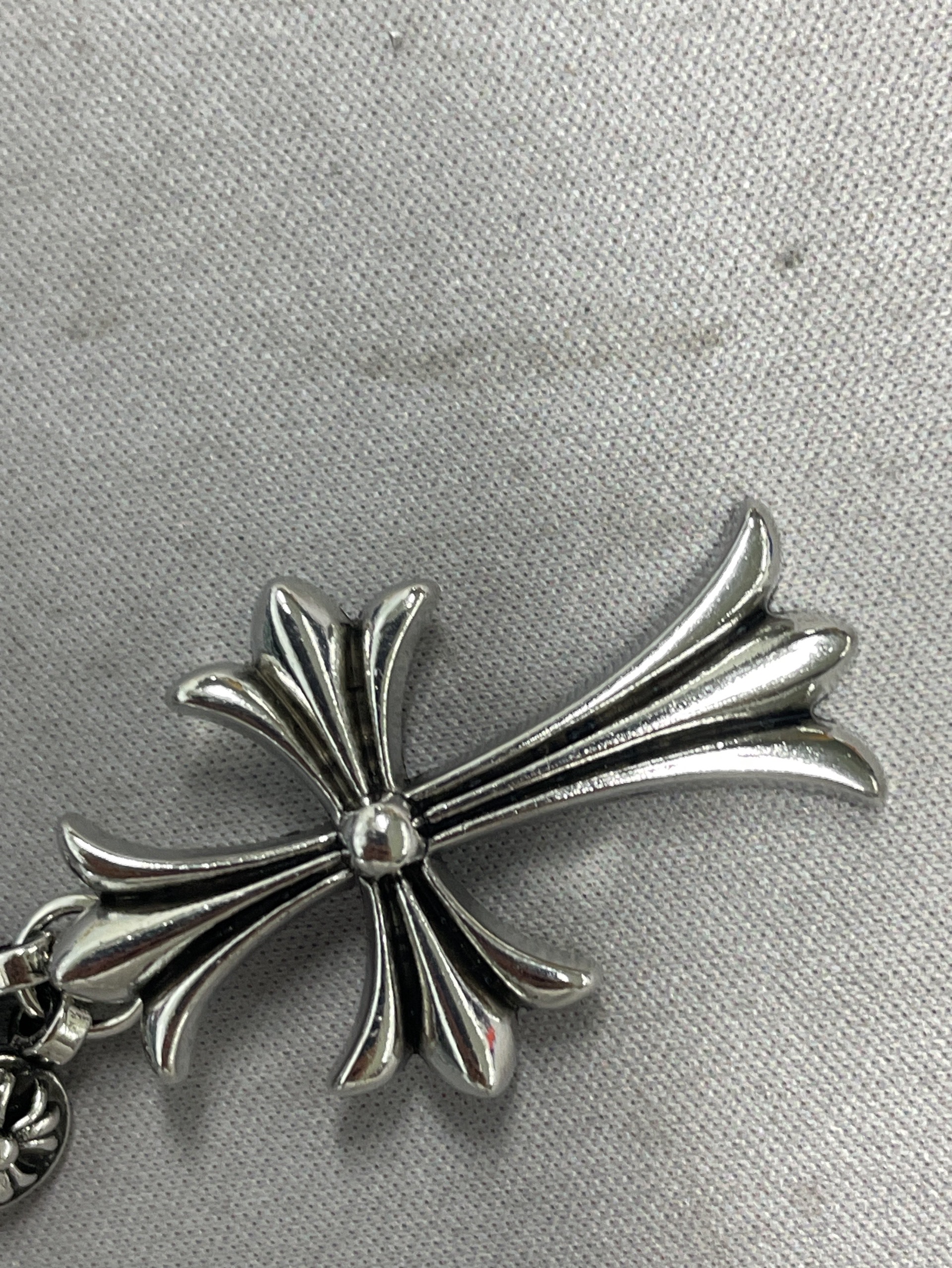 Fashion cross-border stylish street hip hop nightclub trendy brand cross necklace handmade chain retro hanging chain sweater chain 2