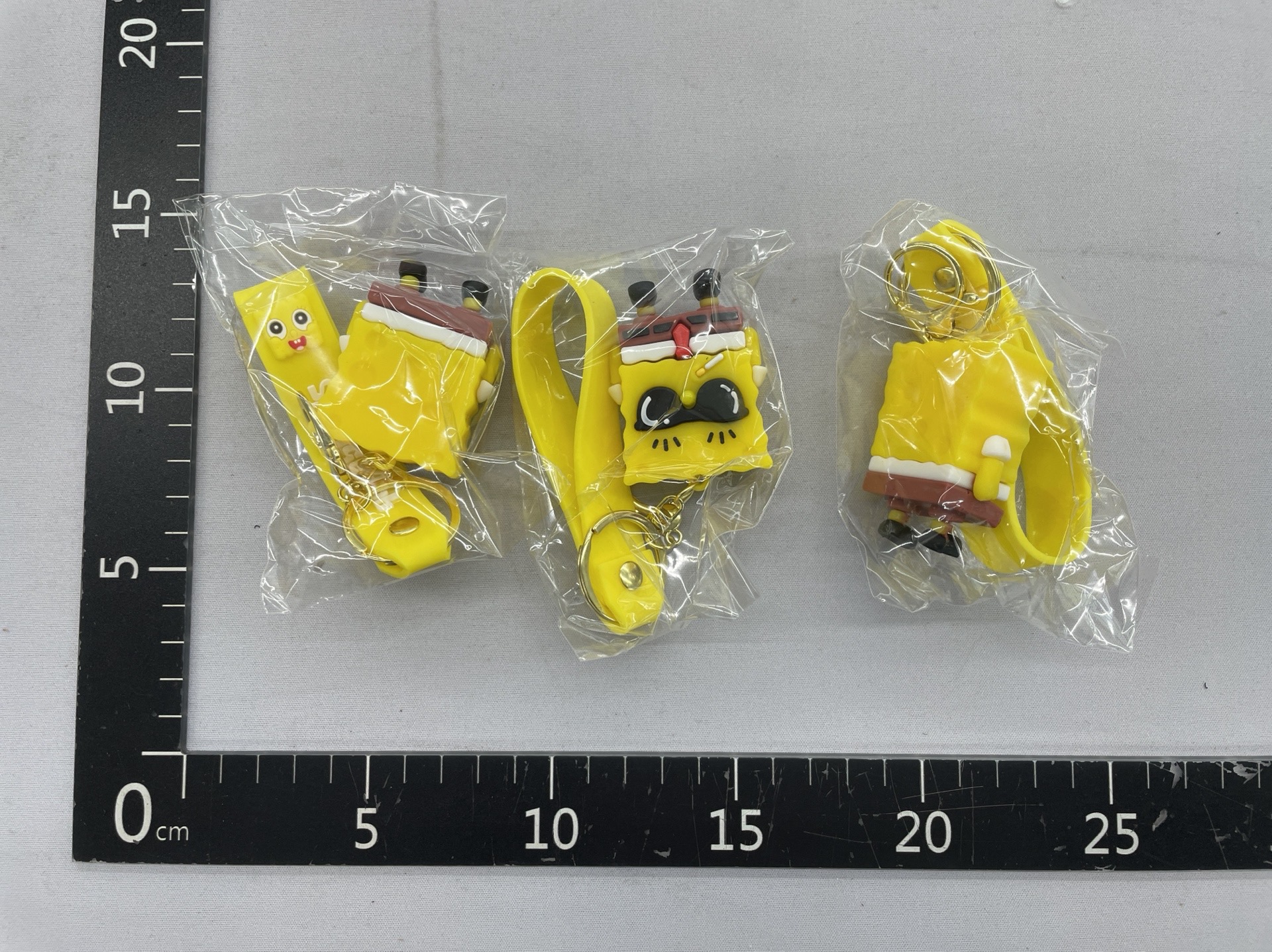 Cartoon spongebob squarepants keychain – adorable patrick star figurine charm – car, bag, and keyring accessory – couple’s gift 4