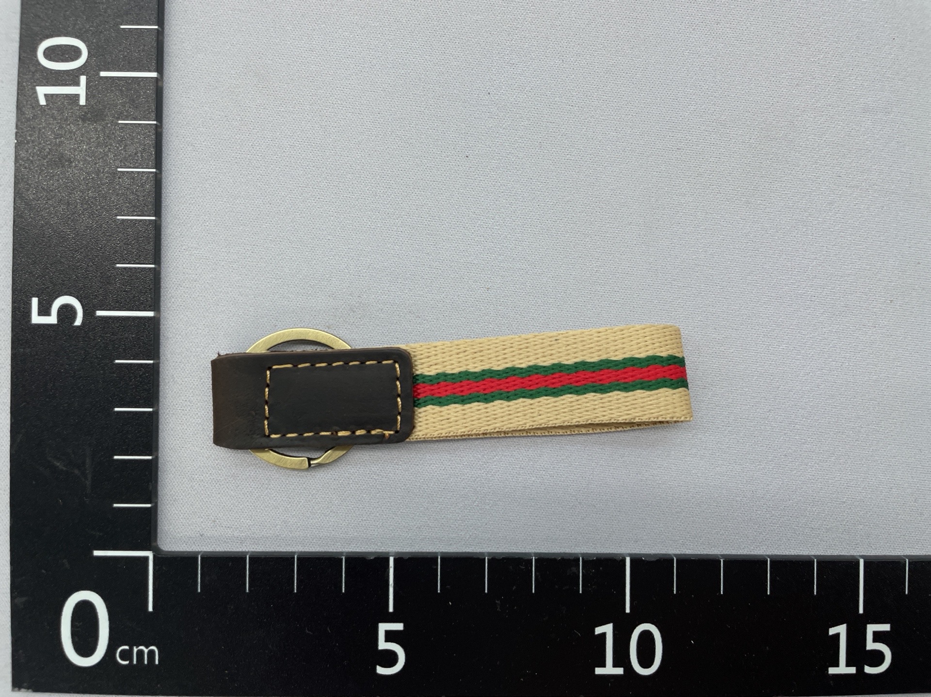 New genuine leather striped braided keychain – stylish & minimalist car keyring, bag charm, leather key lanyard 4