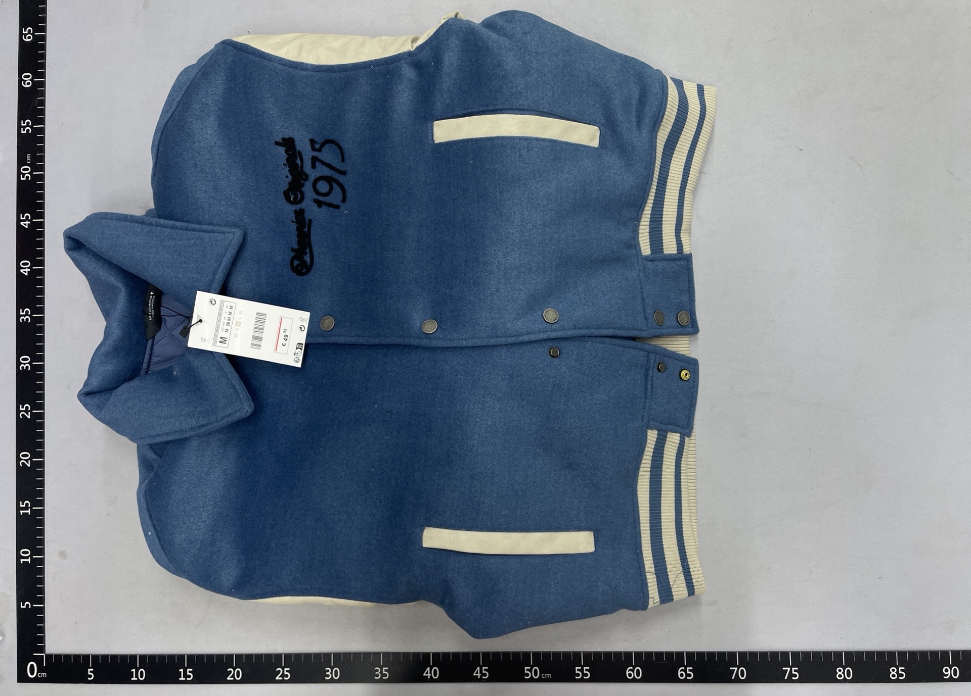 2026 spring new men’s lapel long sleeve patchwork cotton bomber jacket short coat 4575420 4
