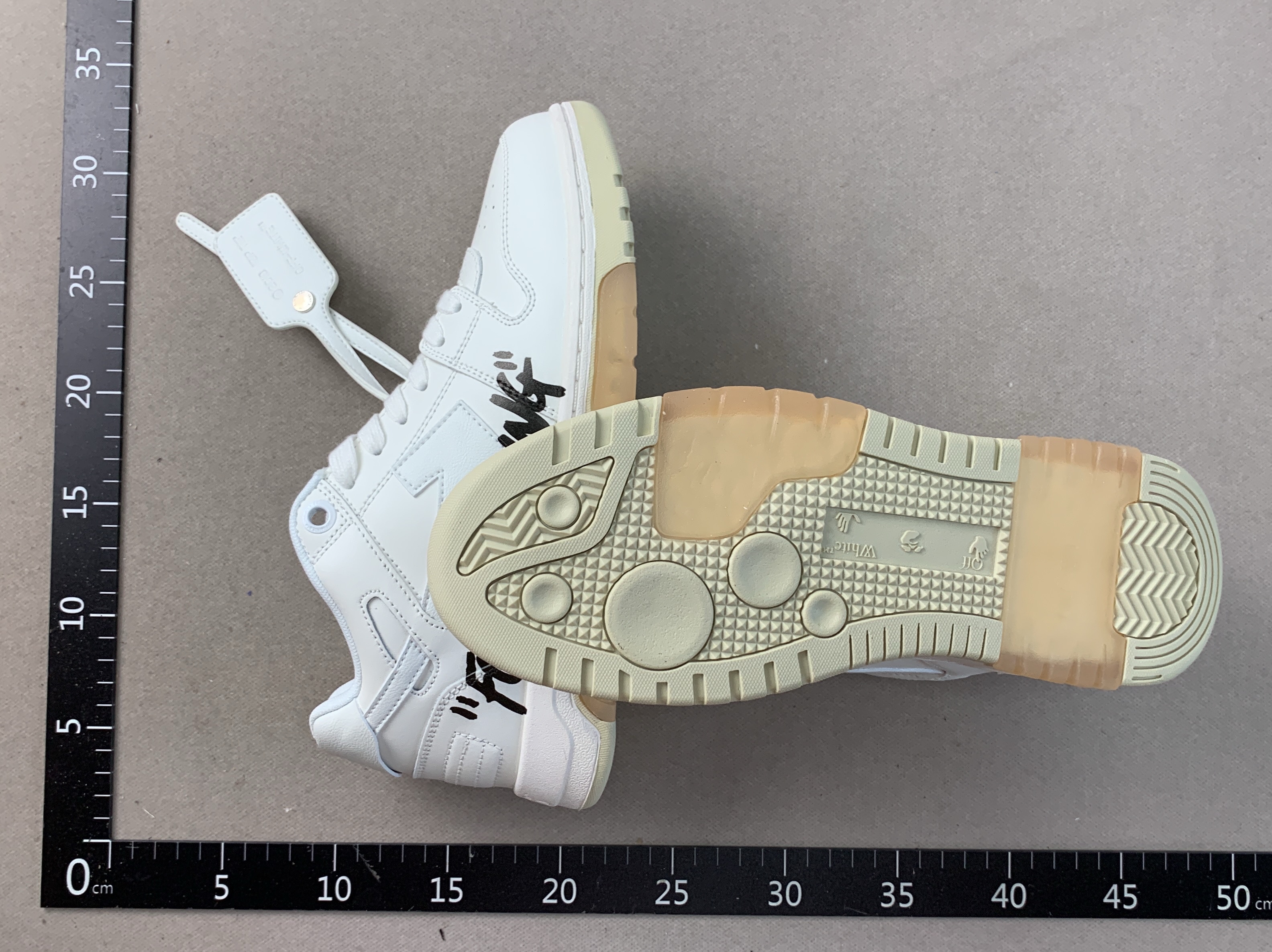 Panda shoes ow arrow couple sneakers color block chunky sole casual white shoes crh29 4