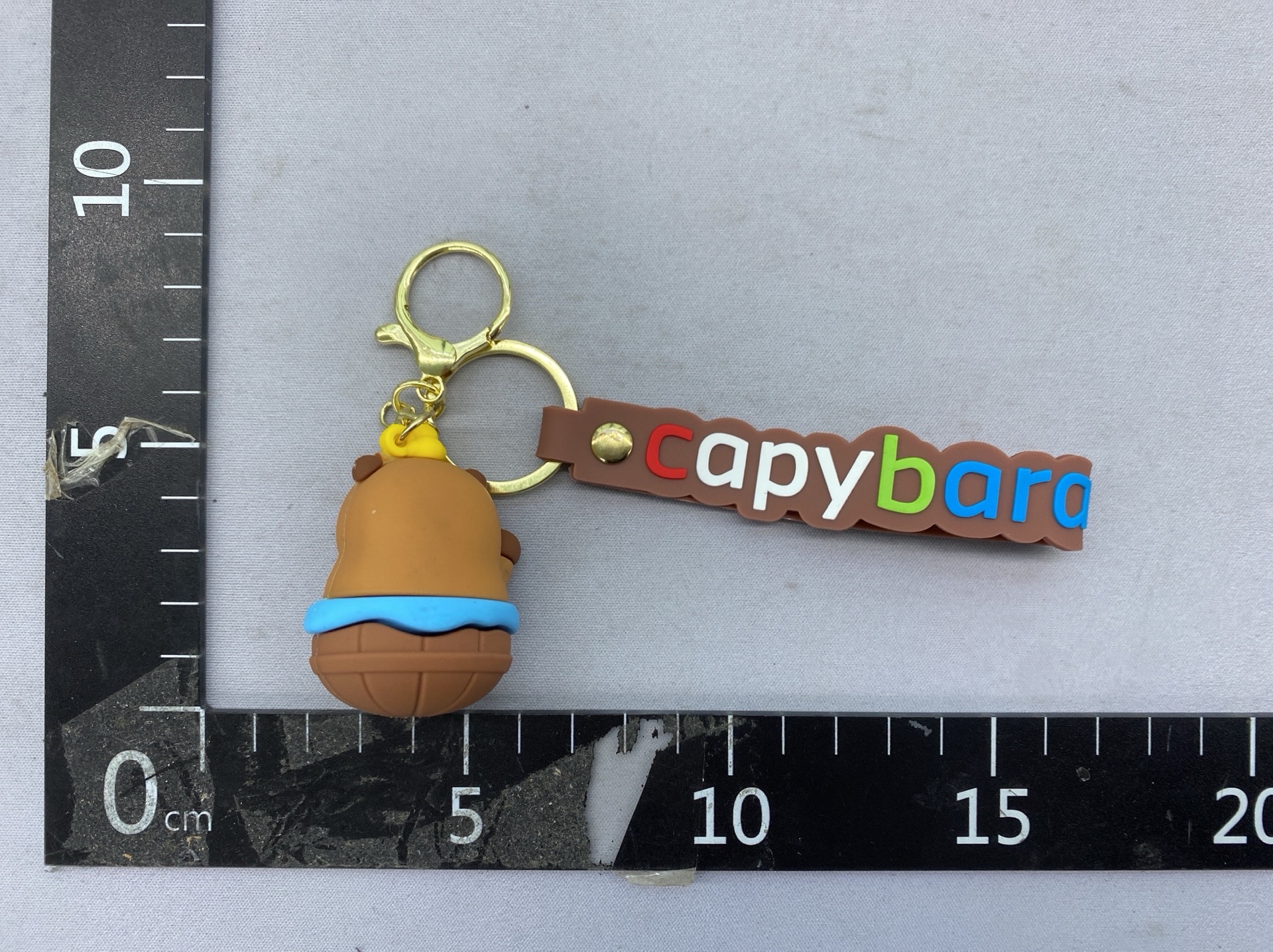 Cartoon cute capybara keychain pendant bag charm car key chain small gift wholesale 2