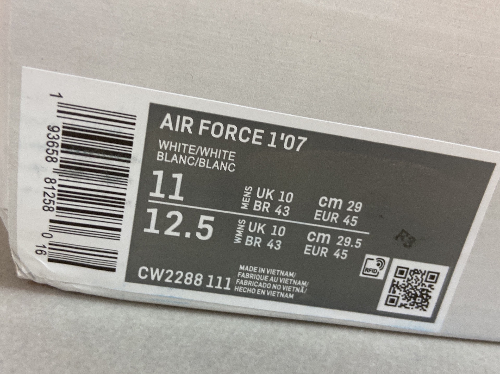 Authentic air force 1 white sneakers – nike official white shoes – men’s and women’s af1 ’07 low casual skate shoes 5